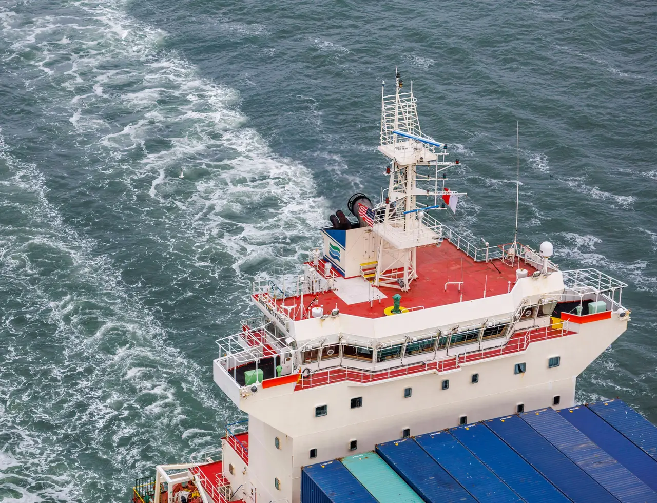 Bulk carrier at sea